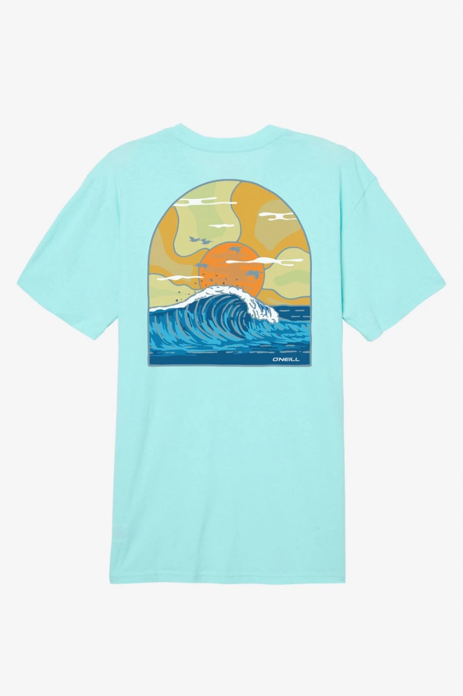 O'Neill Men's Turquoise Ocean Eyes Graphic Tee