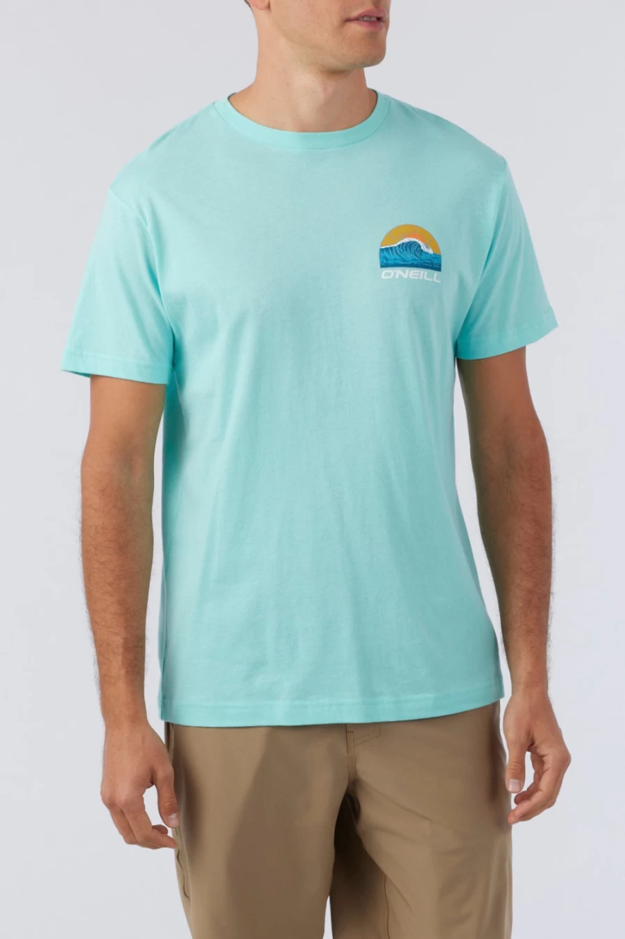 O'Neill Men's Turquoise Ocean Eyes Graphic Tee