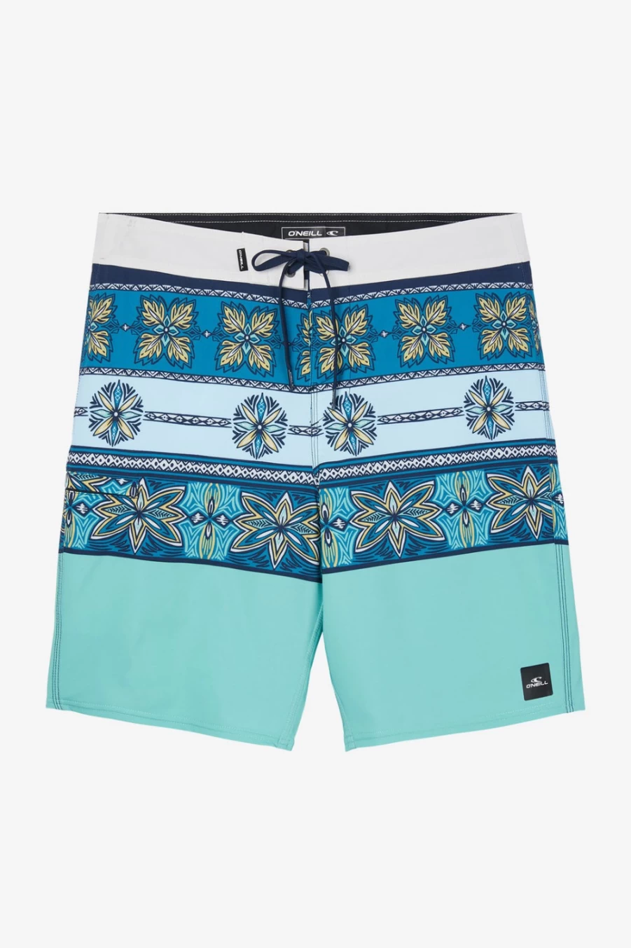 O'Neill Men's Hyperfreak Heat Print 20" Boardshorts - Aquawash