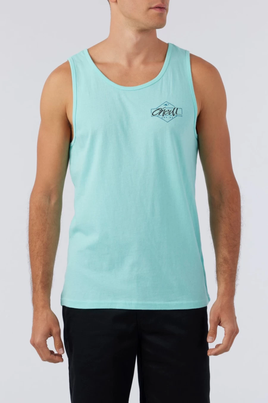 O'Neill Men's Turquoise Diamond Tank Top for Swim & Beachwear