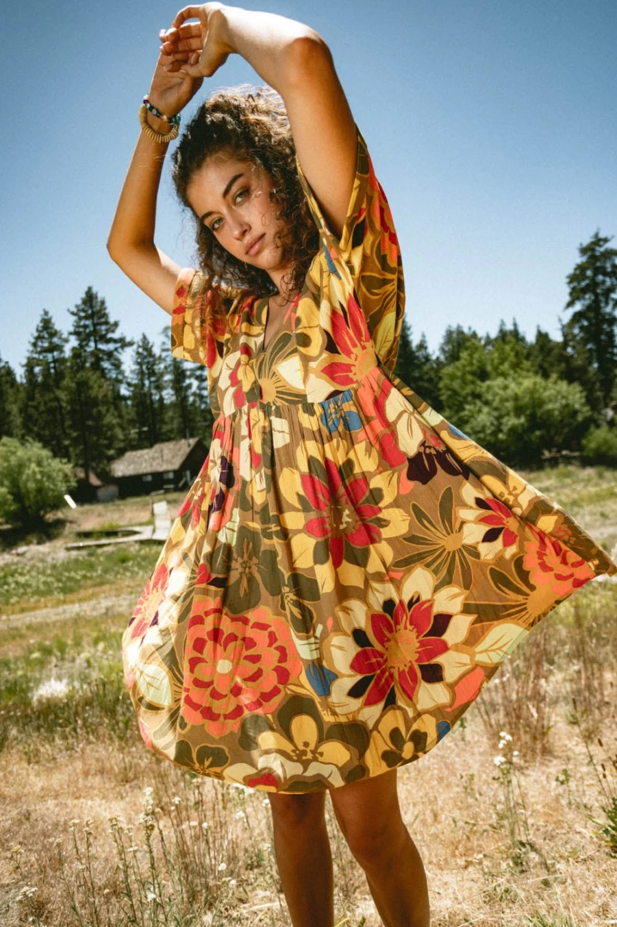 O'Neill Women's Chipmunk Rosemary Floral Dress - Boho Summer Dress