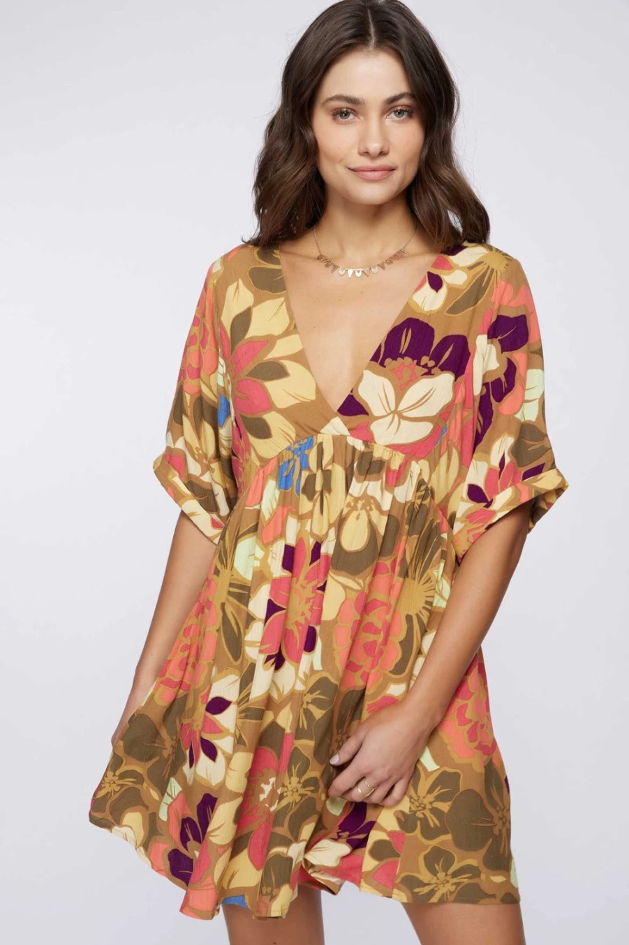 O'Neill Women's Chipmunk Rosemary Floral Dress - Boho Summer Dress