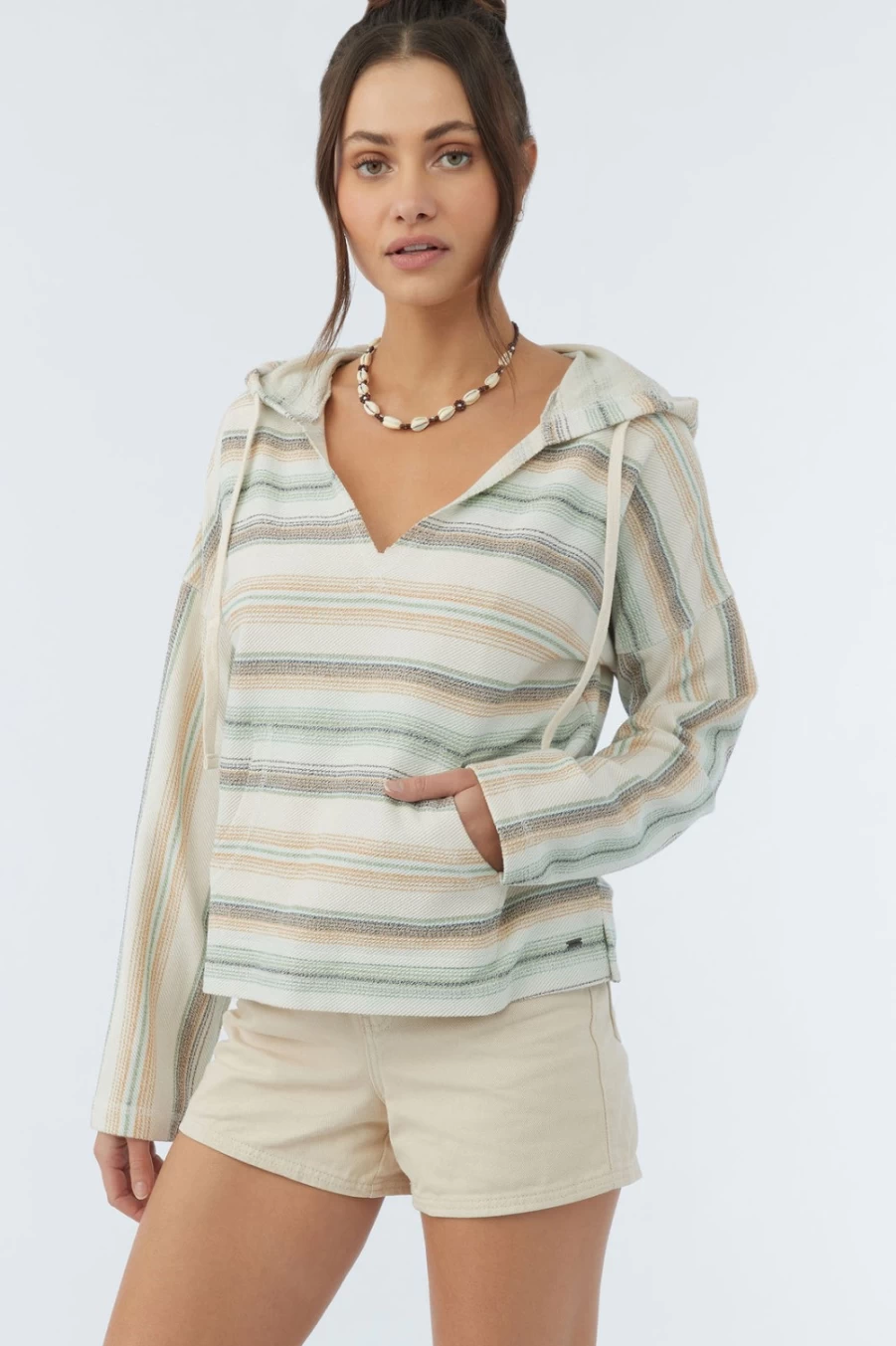 O'Neill Women's Cream Rosarito Hoody Sweatshirt