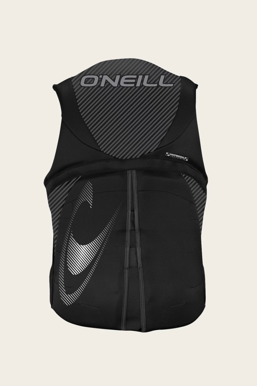 O'Neill Men's Reactor USCG Life Vest - Black (Blk/Blk/Blk)