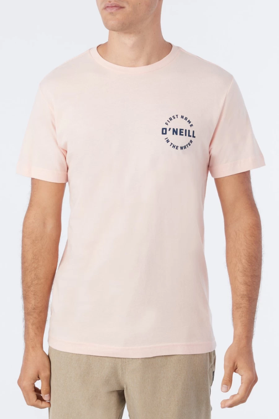 O'Neill Men's Motionless Tee - Pinkdust Relaxed Fit T-Shirt