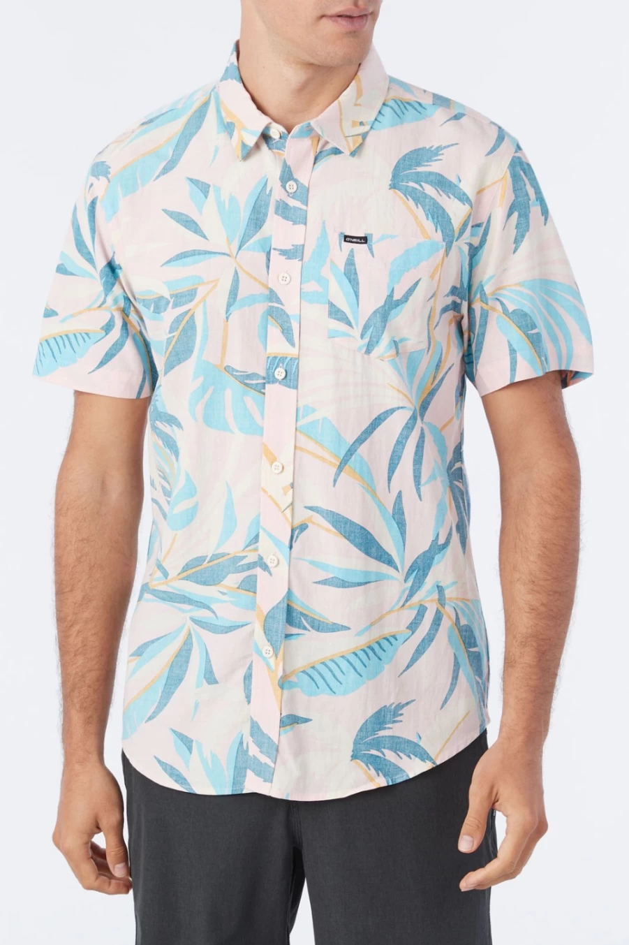 O'Neill Men's Eco Standard Shirt in Pinkdust - Sustainable Oasis Collection