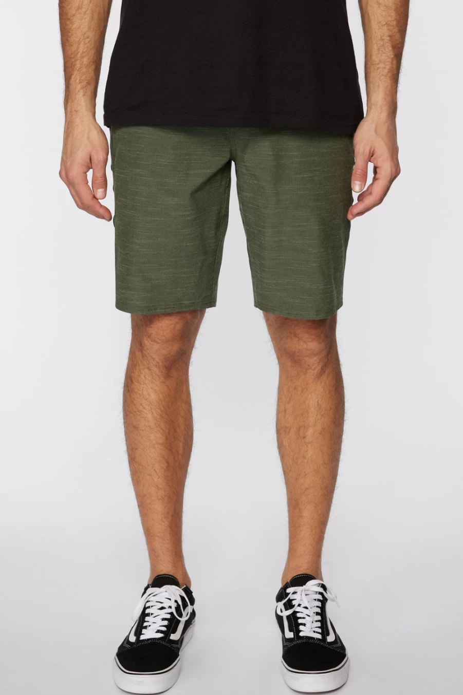 O'Neill Men's Olive Locked Slub 20" Hybrid Shorts
