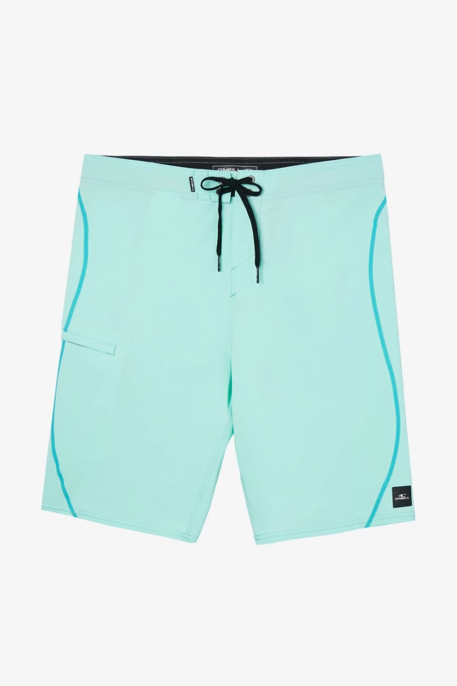 O'Neill Men's Hyperfreak Heat S-Seam Solid 21" Boardshorts - Turquoise