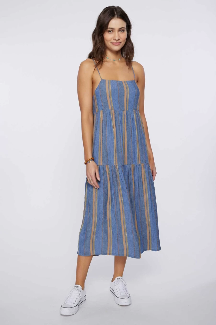 O'Neill Women's Slate Cecily Midi Dress - Casual & Comfortable Summer Outfit