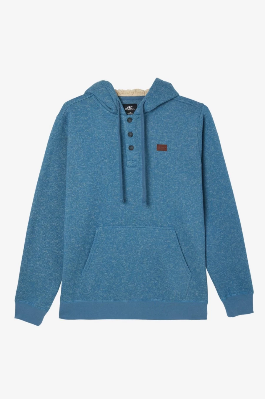O'Neill Men's Renzo Hooded Fleece Jacket in Blueshadow - Lightweight & Warm Winter Pullover