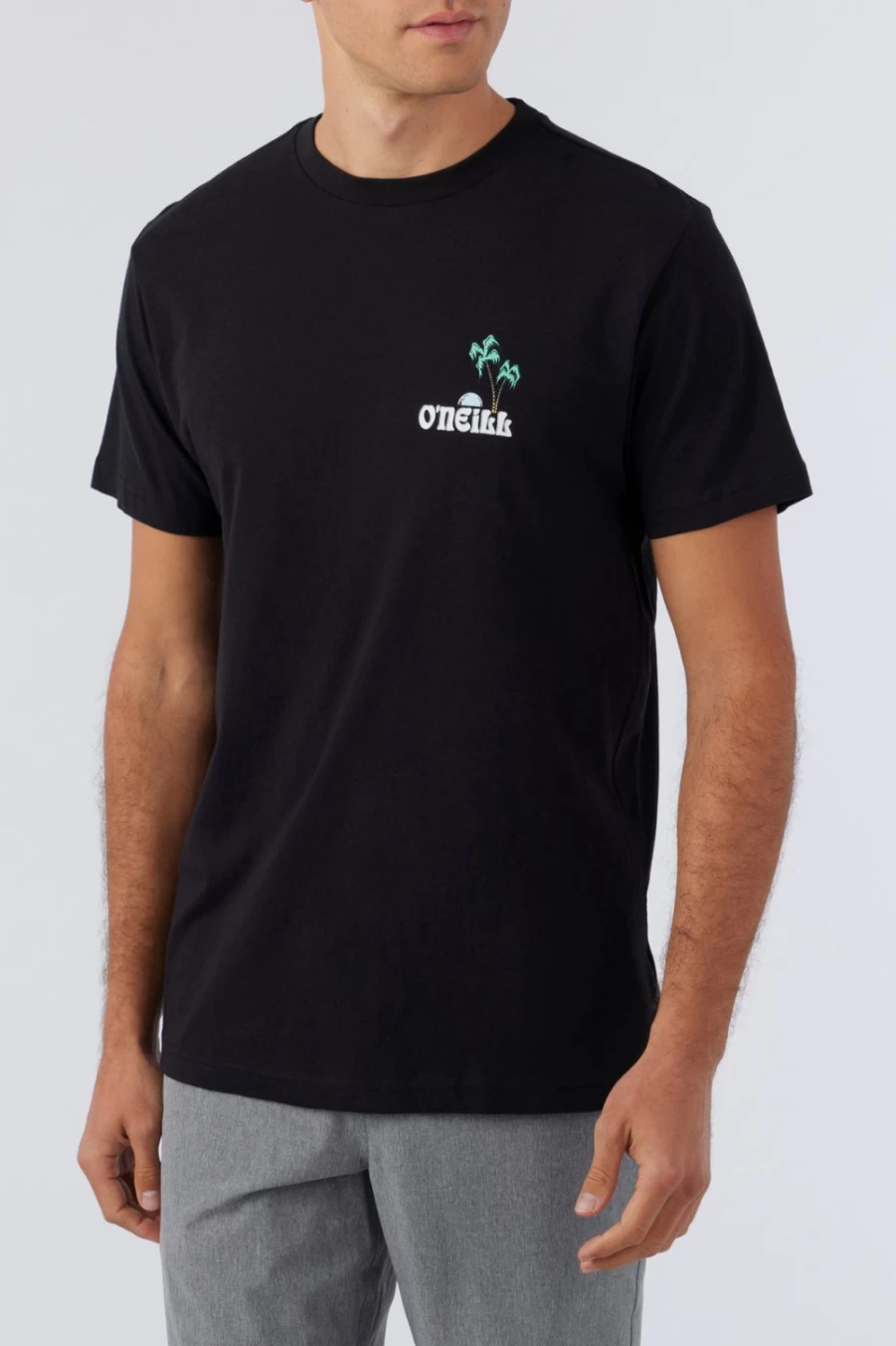 O'Neill Men's Black Wavvy Tee - Stylish Casual T-Shirt for Men