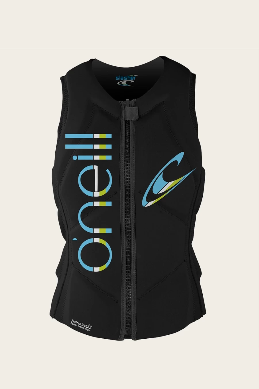 O'Neill Women's Slasher Comp Vest - Black/Black (Blk/Blk) - Women's Water Sports Life Jacket