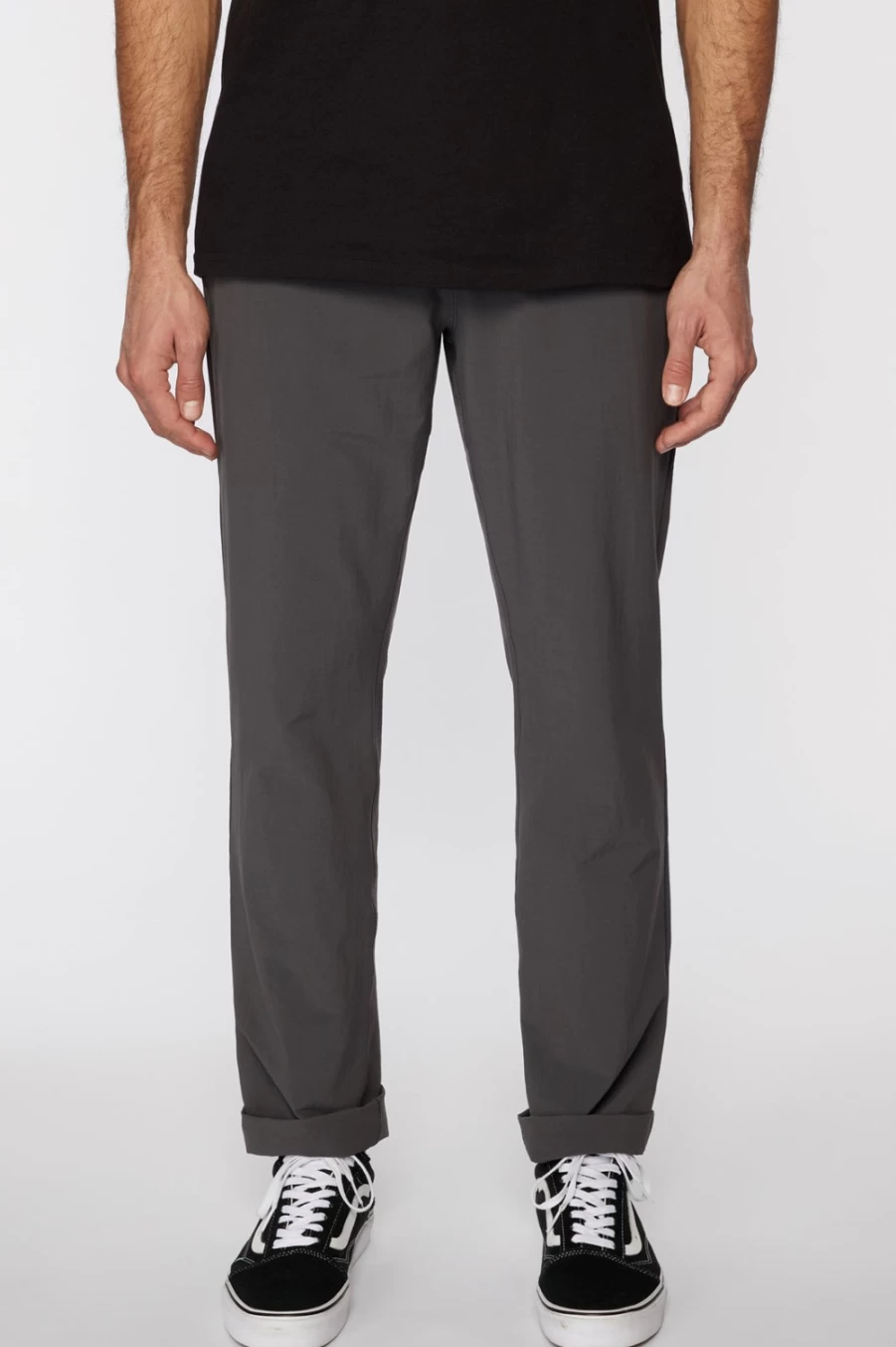 O'Neill Men's Trvlr Expedition Hybrid Pants in Graphite - Lightweight Travel & Adventure Trousers