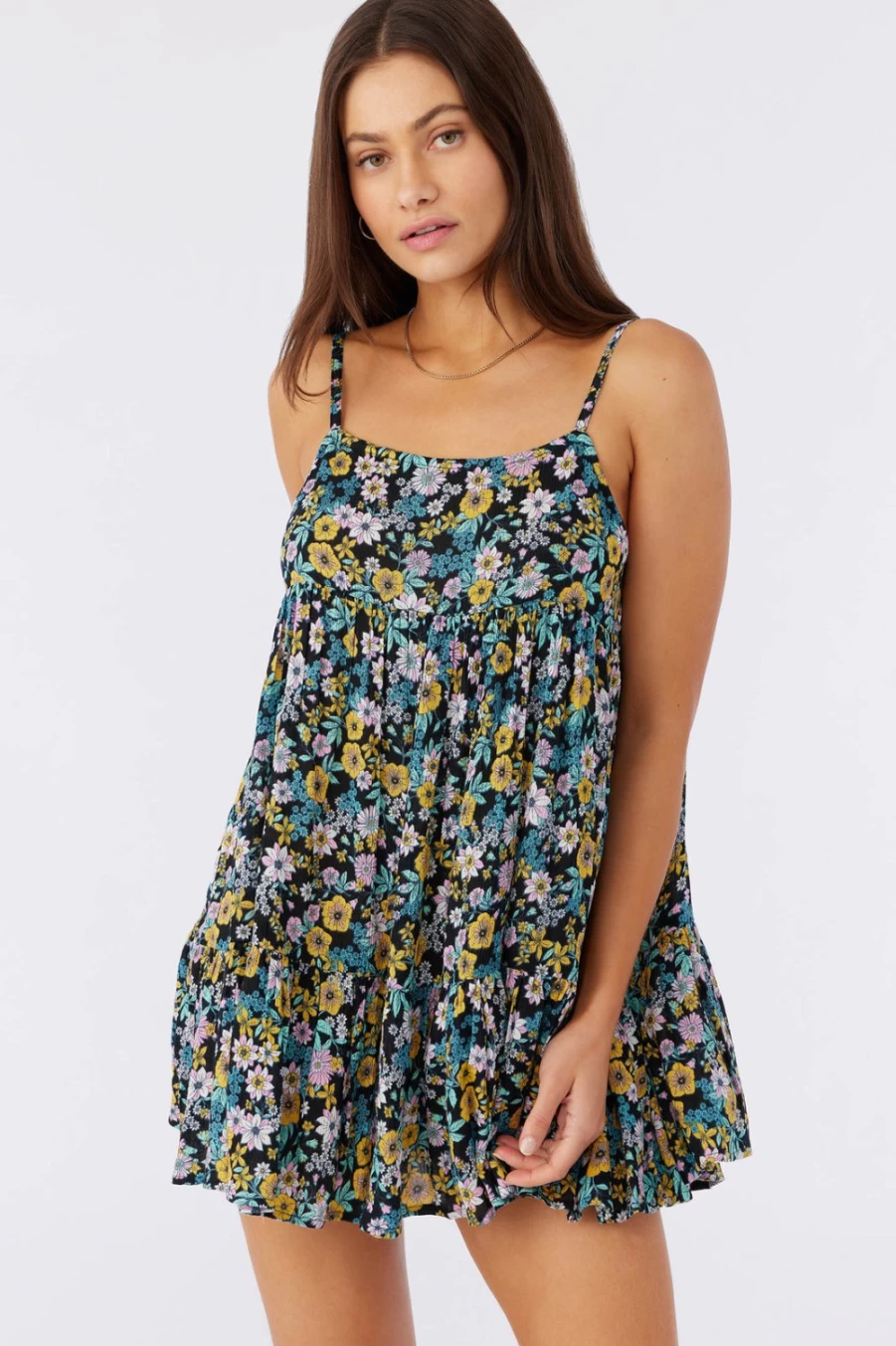 O'Neill Women's Black Rilee Printed Dress