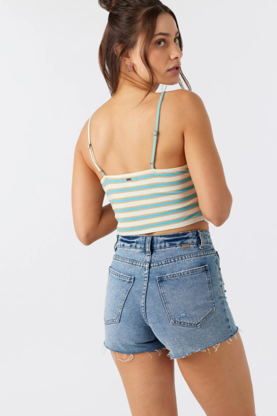 O'Neill Women's Vallarta Stripe Multicolored Top - Stylish Casual Comfort Wear