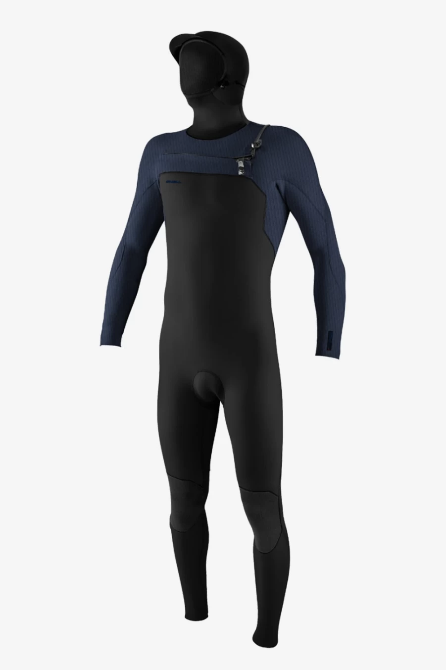 O'Neill Men's Hyperfreak 4/3mm Chest Zip Full Wetsuit with Hood for Cold Water Surfing