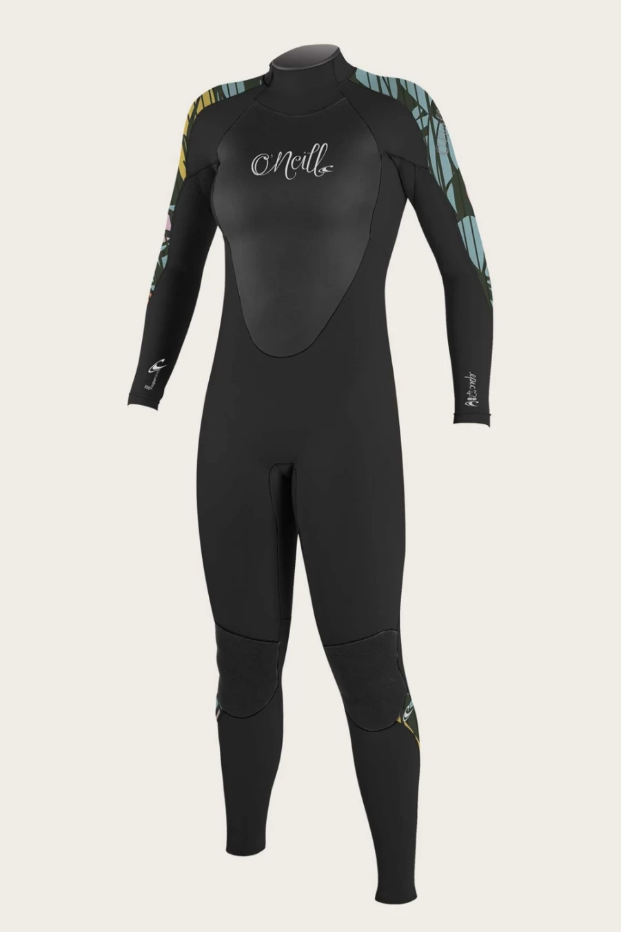 O'Neill Women's Epic 4/3mm Back Zip Full Wetsuit - Thermal Neoprene Surfing Suit