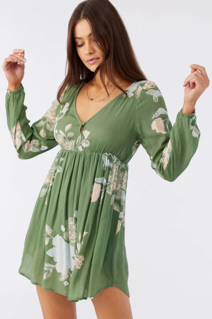 O'Neill Women's Belinda Dress in Moss - Stylish and Comfortable Casual Wear