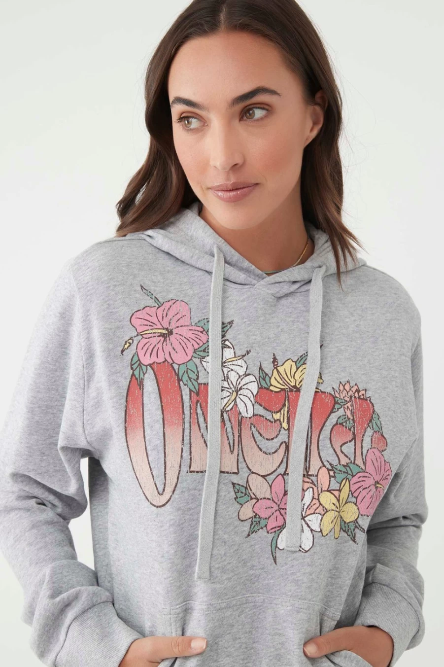 O'Neill Women's Heather Grey Offshore Fleece Jacket