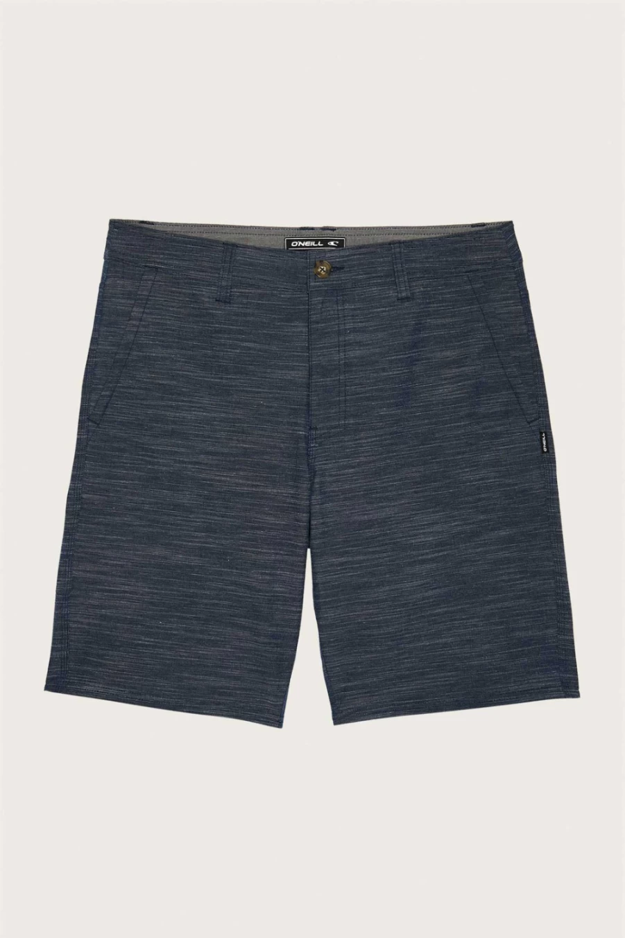 O'Neill Men's Navy Locked Slub 20" Hybrid Shorts