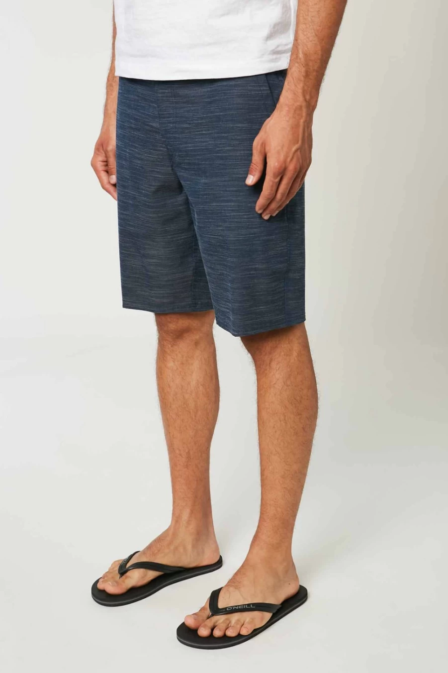 O'Neill Men's Navy Locked Slub 20" Hybrid Shorts