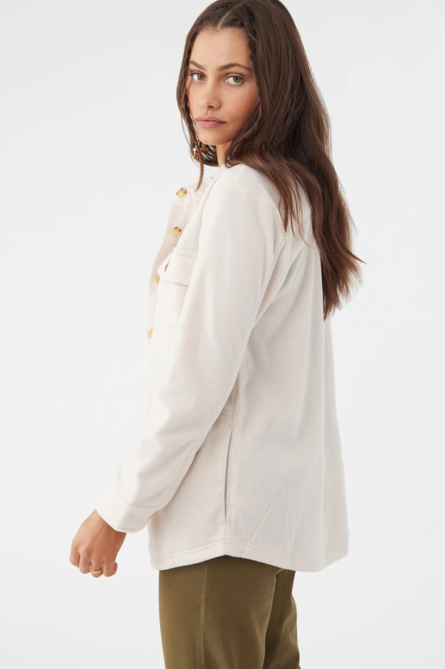 O'Neill Women's Stone Solid Superfleece Shirt Jacket - Collins Style