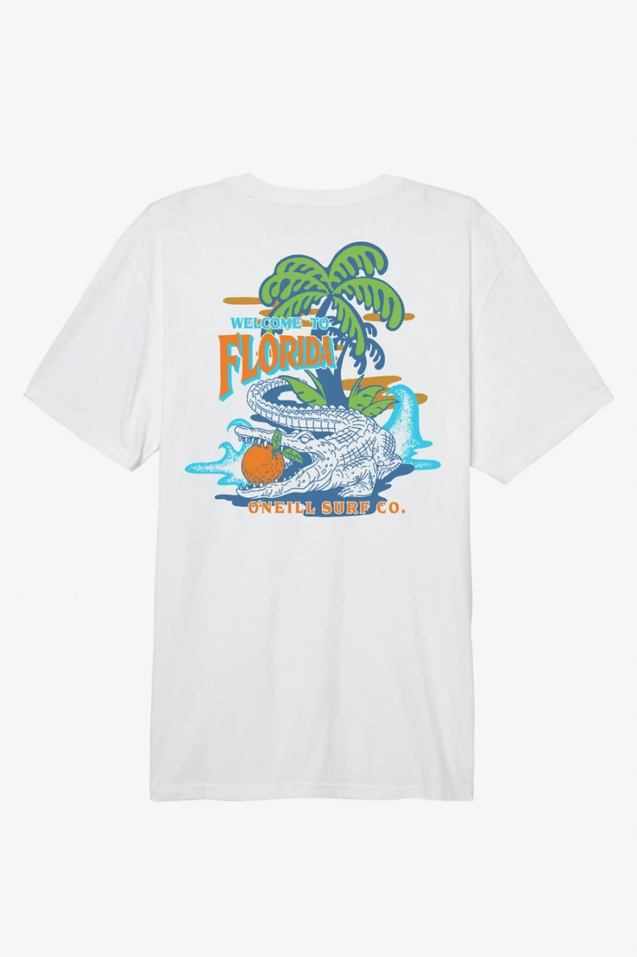O'Neill Men's White Citrus State Short Sleeve T-Shirt