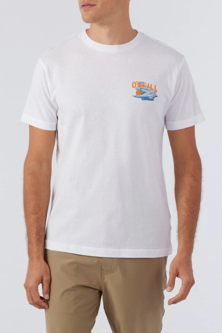 O'Neill Men's White Citrus State Short Sleeve T-Shirt