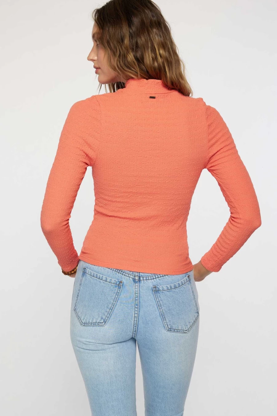 O'Neill Women's Porcelainrose Roberta Mockneck Knit Top