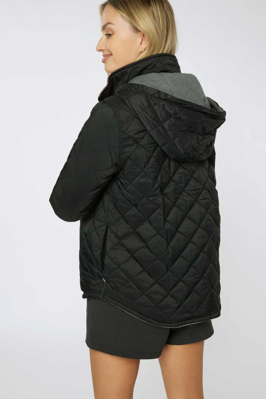 O'Neill Women's Black Quilted Revo Superfleece Jacket - Warm Fleece Outerwear