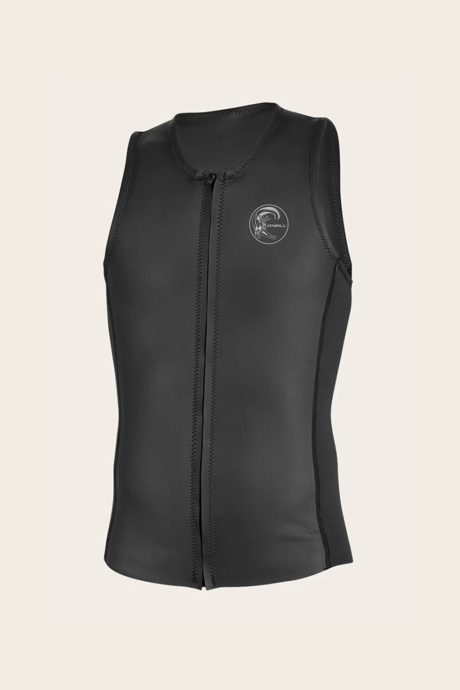 O'Neill Men's 2mm Full Zip Neoprene Vest - Black/Black (Blk/Blk)