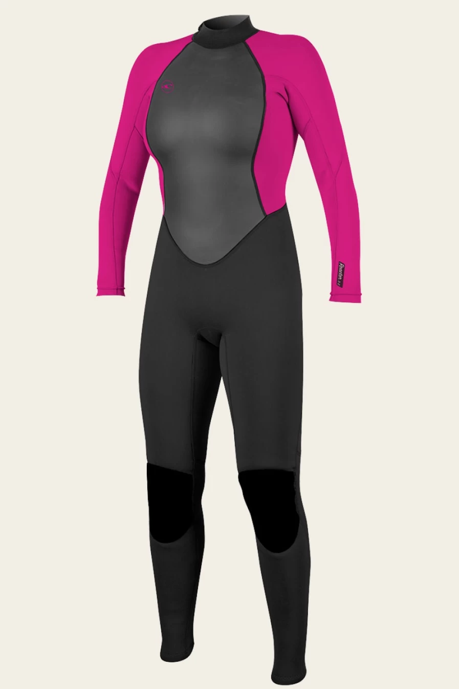 O'Neill Women's Reactor-2 3/2mm Back Zip Full Wetsuit - Black/Berry