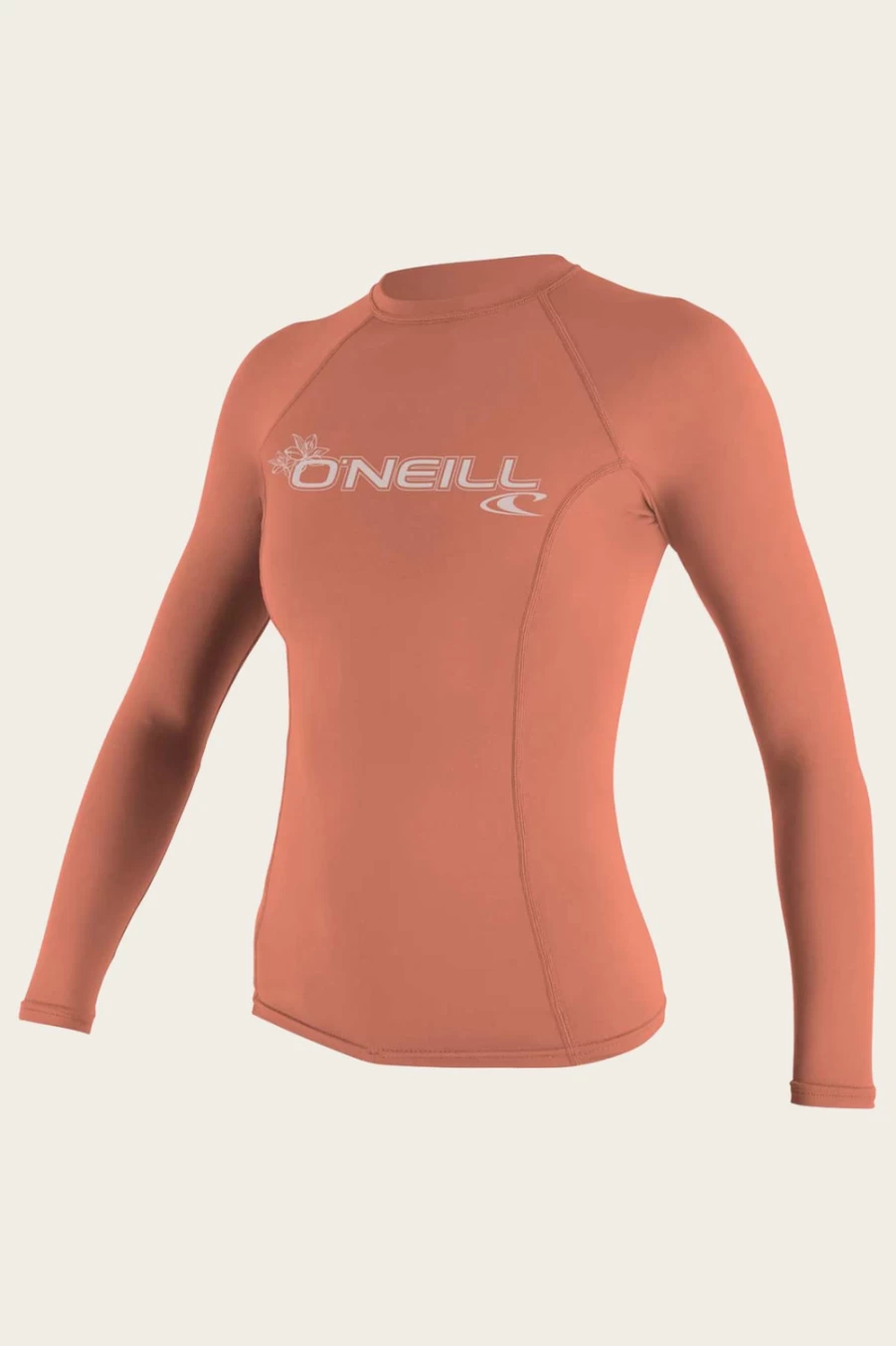 O'Neill Women's 50+ UPF Long Sleeve Rash Guard - Basic Swim Shirt for Sun Protection