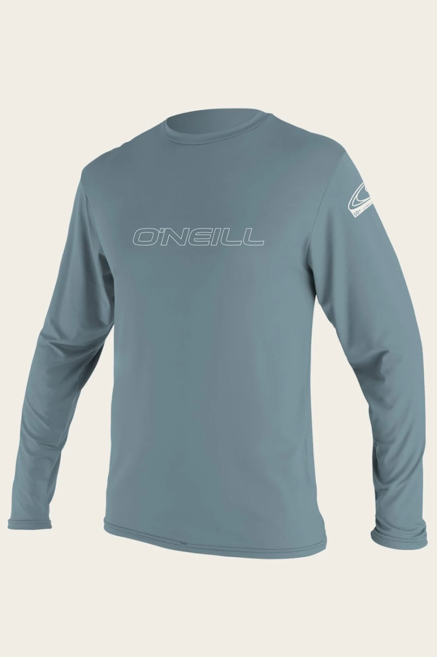 O'Neill Men's Basic Skins 50+ UPF Long Sleeve Sun Shirt - Dusty Blue
