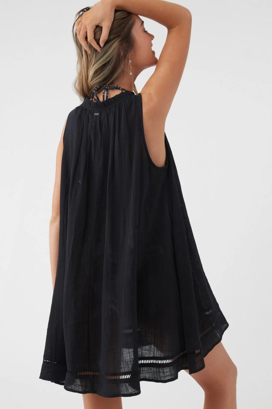 O'Neill Women's Black Tikal Cover-Up Swimsuit Beach Dress