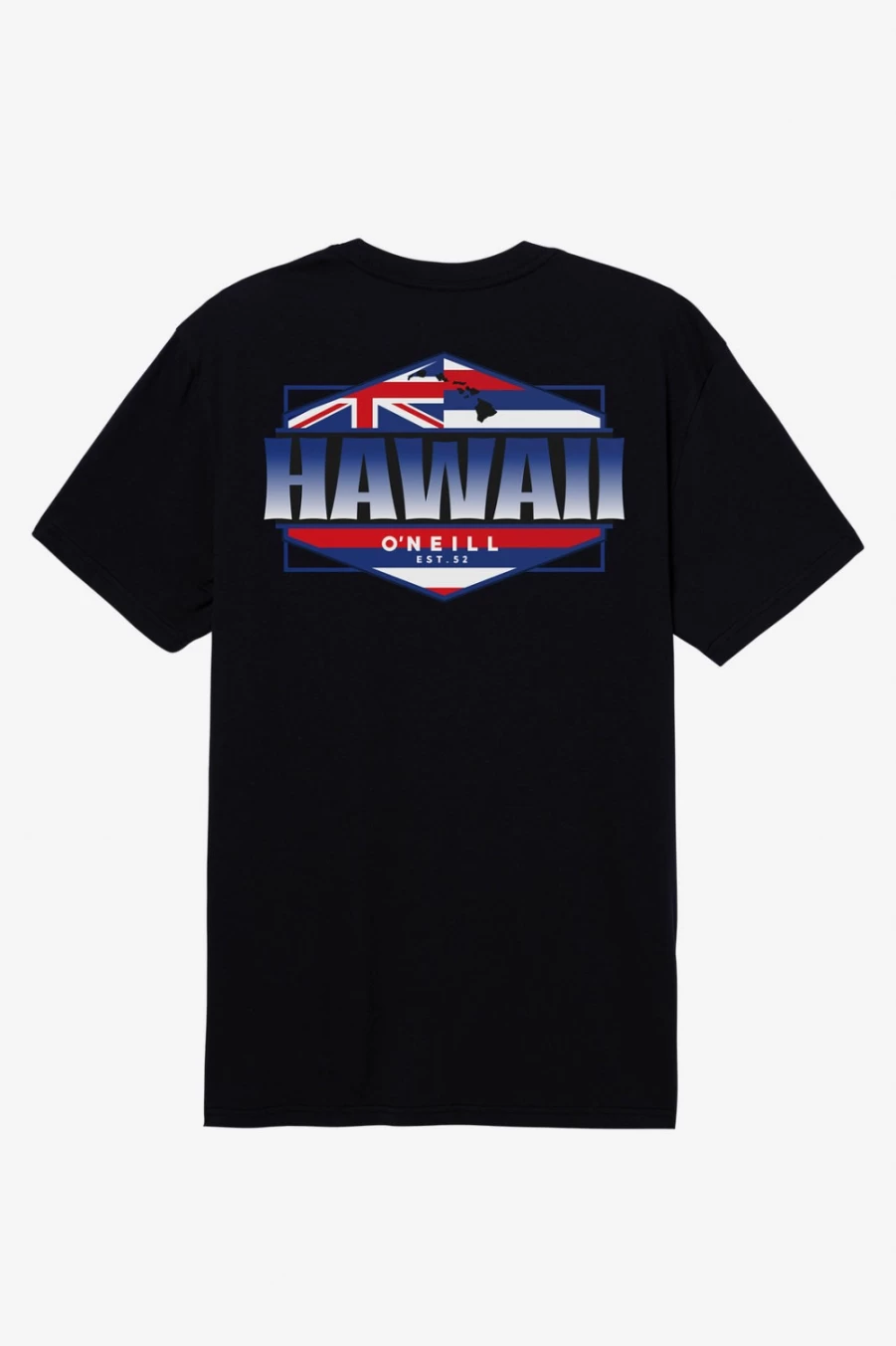 O'Neill Men's Hawaii Flag Graphic T-Shirt in Black