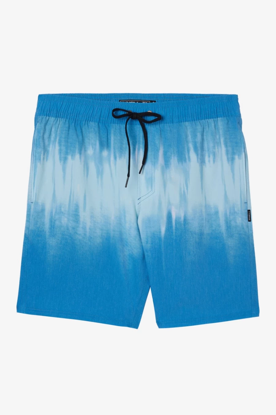 O'Neill Men's Stockton Print E-Waist 18" Hybrid Shorts in Medium Blue