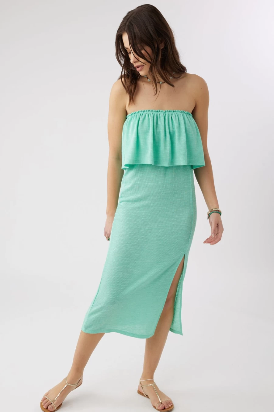O'Neill Women's Kole Midi Dress in Oceanwave - Stylish Casual Beachwear