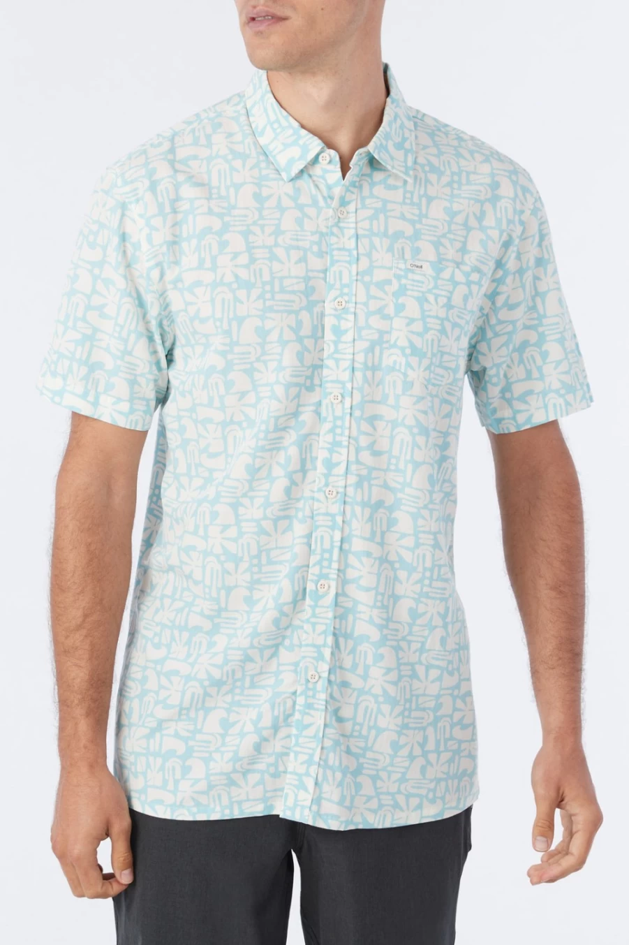 O'Neill Men's Eco Standard Shirt in Aquahaze - Sustainable Casual Wear
