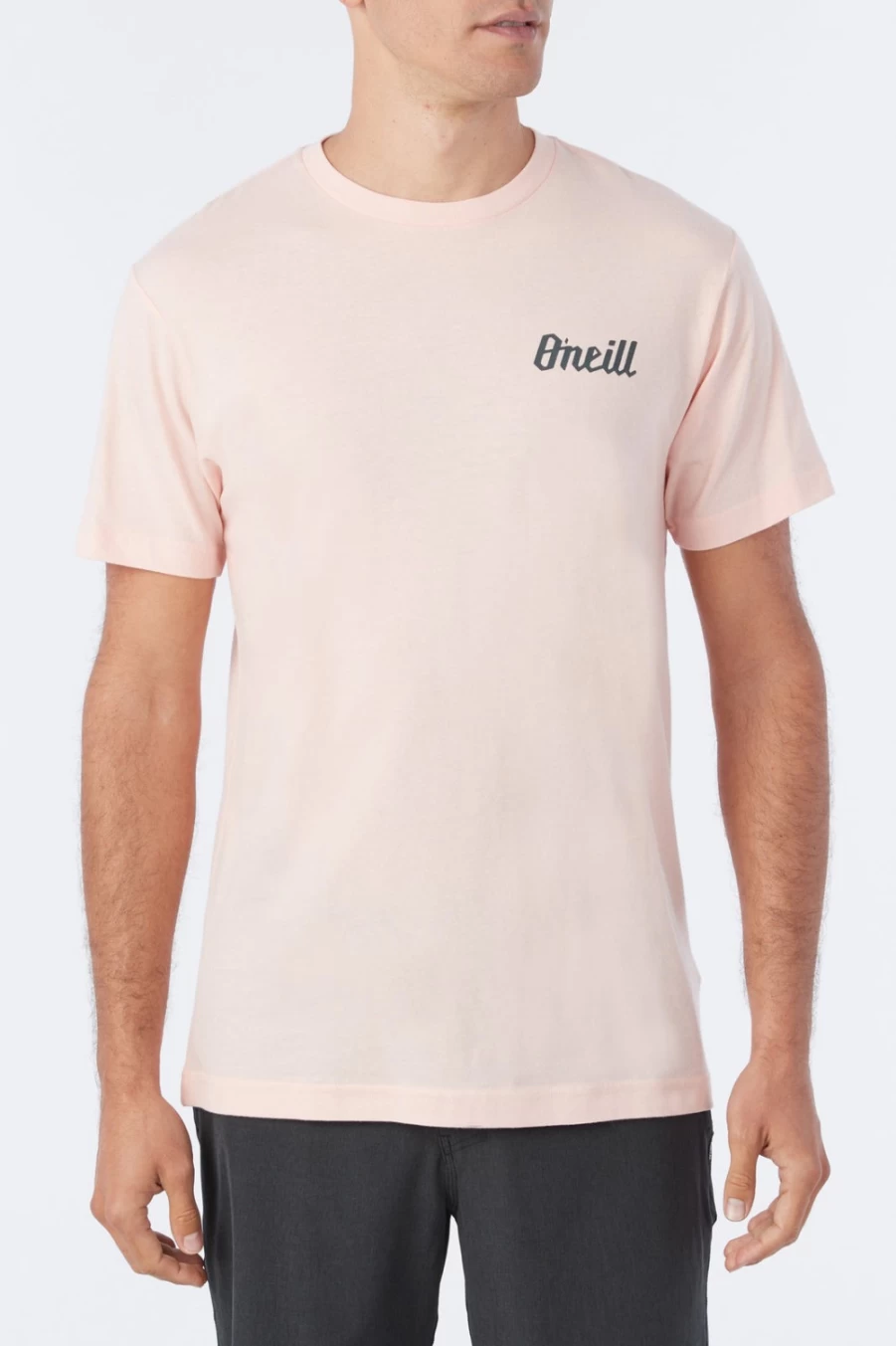O'Neill Men's Burnout Tee - Soft Pinkdust Vintage Washed T-Shirt for Casual Wear