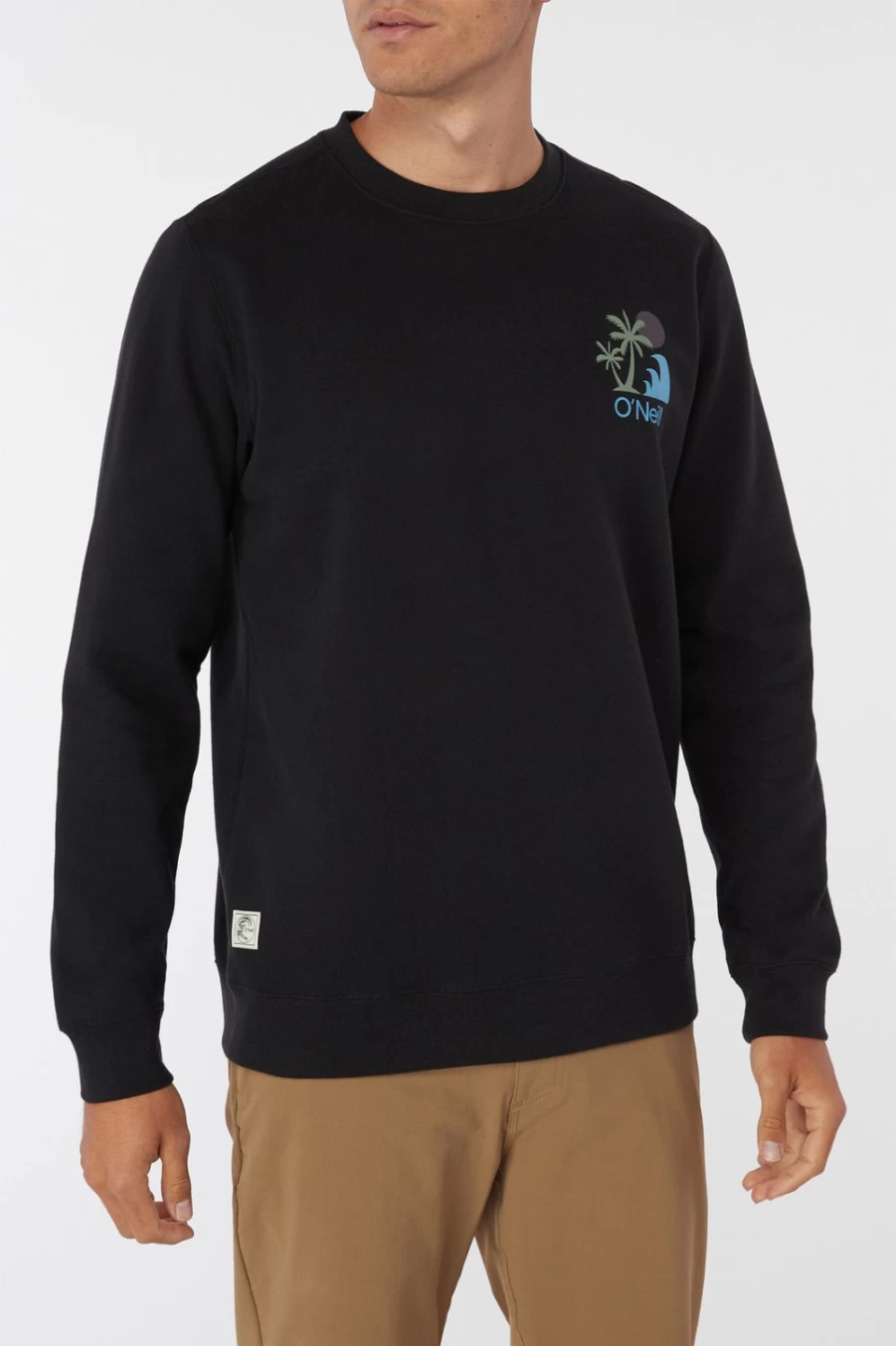O'Neill Men's Originals Mythic Palms Fleece Pullover - Black