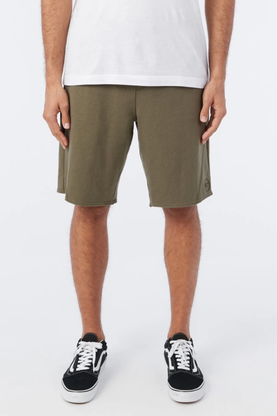 O'Neill Men's Olive Fleece Shorts - Outrider Comfort & Style