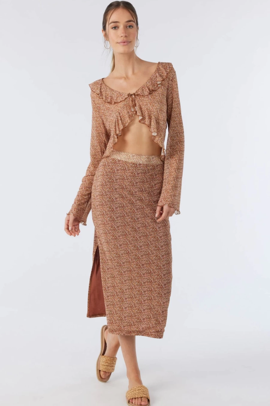 O'Neill Women's Rustic Brown Kyan Skirt - Casual Comfort Fit