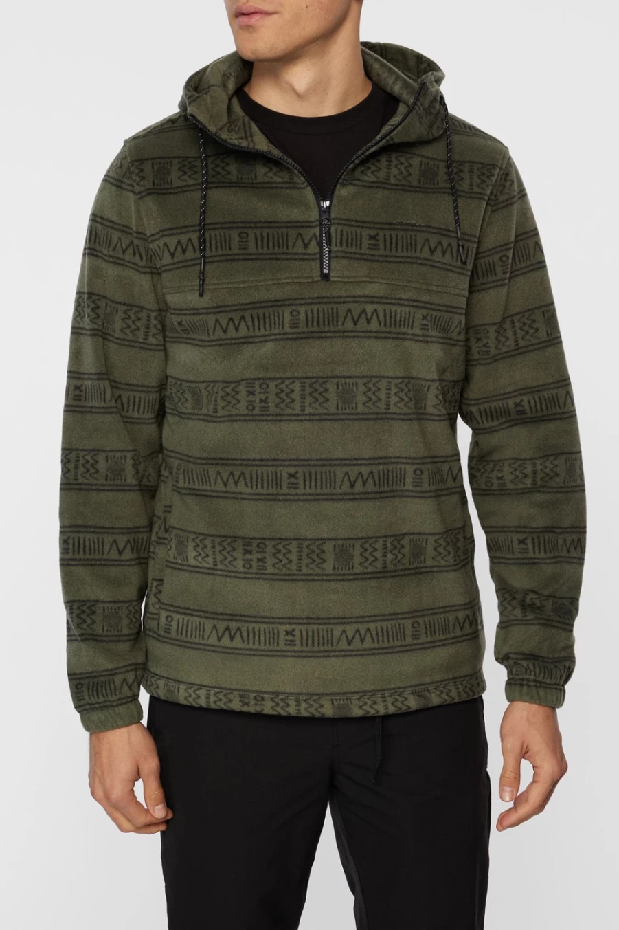 O'Neill Men's Olive Superfleece Pullover - Landward Fleece Jacket