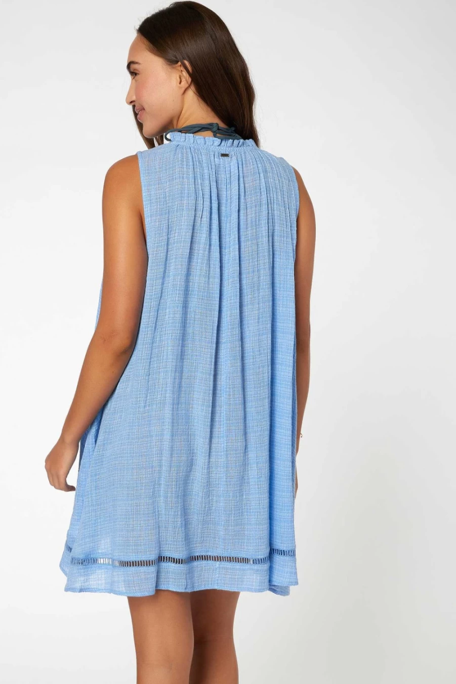 O'Neill Women's Coastal Blue Tikal Cover-Up Swimsuit Beach Dress