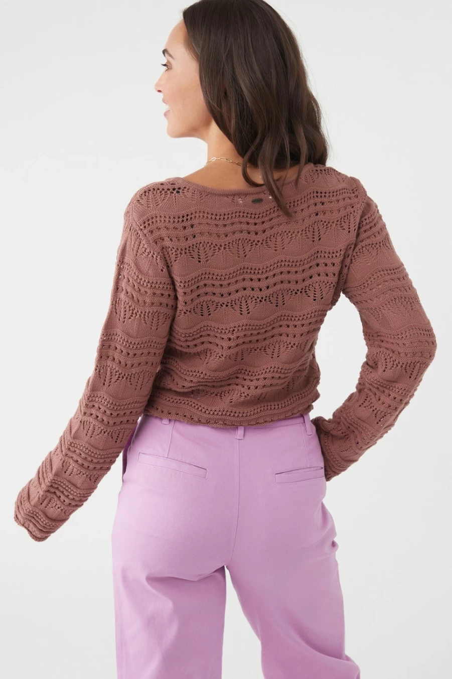 O'Neill Women's Brown Harbor Sweater - Soft & Stylish Knit Pullover