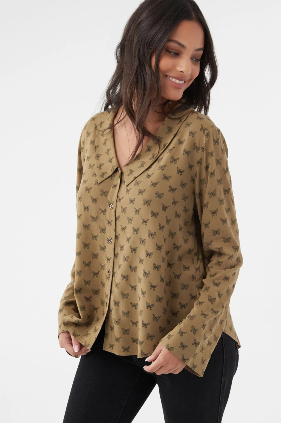 O'Neill Women's Quincy Top Olive - Casual Comfort Olive Green Tunic