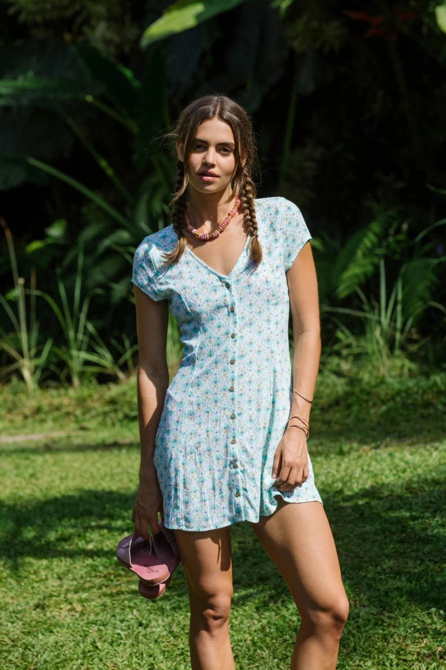 O'Neill Women's Matilda Dress in Oceanwave - Stylish Flowy Summer Dress