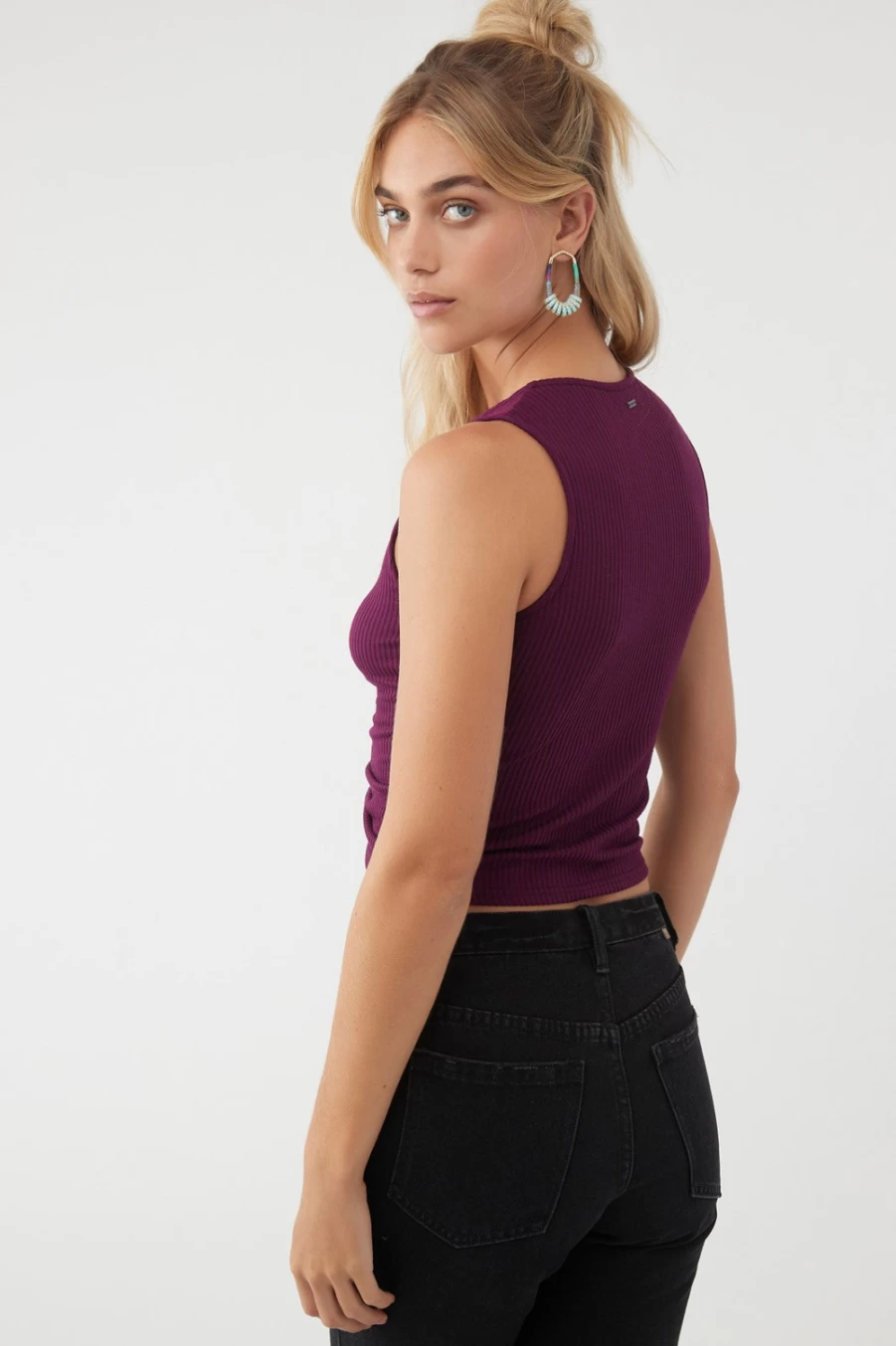 O'Neill Women's Plum Martina Knit Top - Soft Casual Long Sleeve Crewneck Sweater