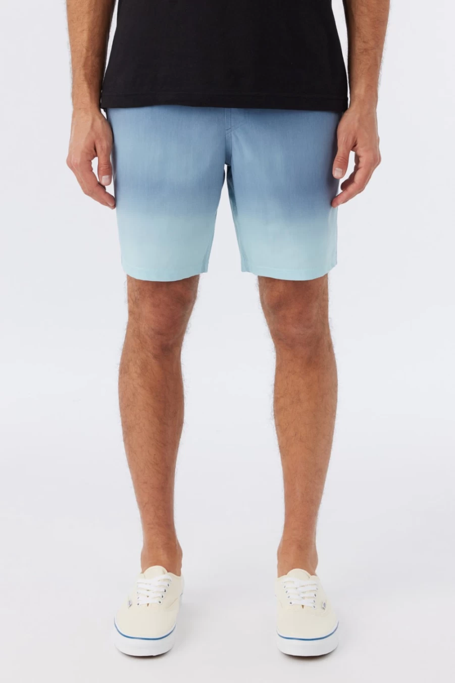 O'Neill Men's Navy Hybrid Shorts - 18" E-Waist Stockton Print Swim Trunks